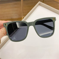 Children's fashionable solid color sunglasses  Green