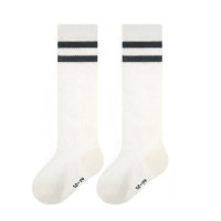 Baby Pure Cotton Stripe Pattern Knee-high Socks  Black