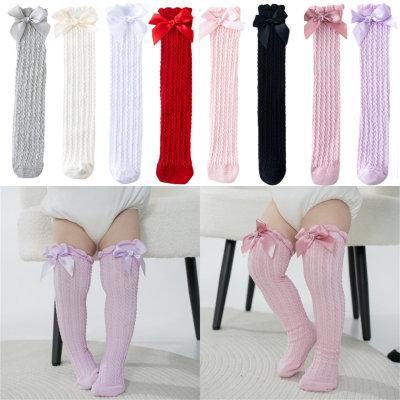 Baby baby princess bow breathable mesh stockings