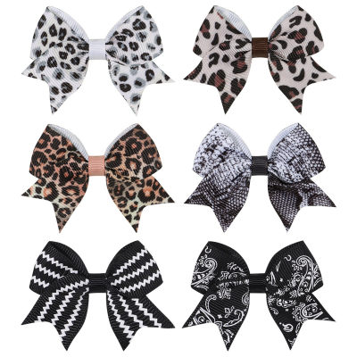 6 Pieces Toddler Girl Leopard Pattern Hair Clip