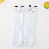 Cute animal mesh high socks for infants and toddlers  Blue