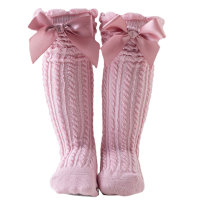 Baby Princess Bow Breathable Mesh Stockings  Pink
