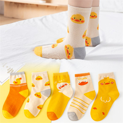 Paquet de 5 chaussettes en forme de canard pour enfants
