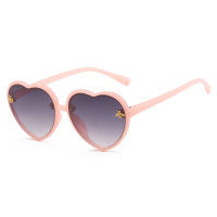 Kleinkind-Mädchen-Herz-Form-Sonnenbrille  Rosa