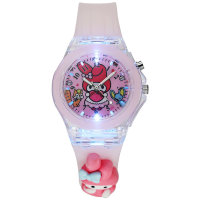 Children's jelly color doll luminous watch  Pink