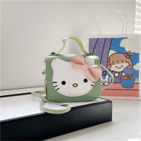 Mini bolso bandolera para niños con lindo gato  Verde