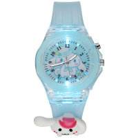 Children's jelly color doll luminous watch  Sky Blue