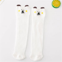 Cute animal mesh high socks for infants and toddlers  Brown