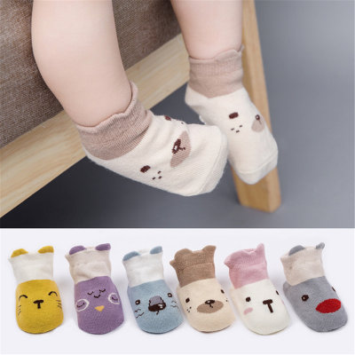 Cute baby cartoon low-top mid-calf socks