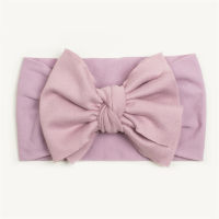 Baby spring and autumn thin solid color headband  Light Purple