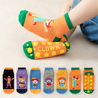 Baby Clown Cartoon Pattern Antiskid Breathable Socks