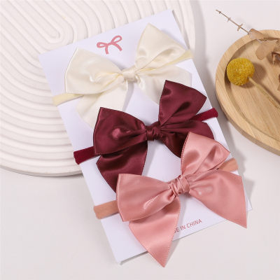 3 Pcs Solid Color Bowknot Hair rope