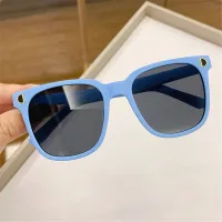 Children's fashionable solid color sunglasses  Blue