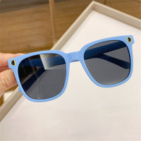Children's fashionable solid color sunglasses  Blue