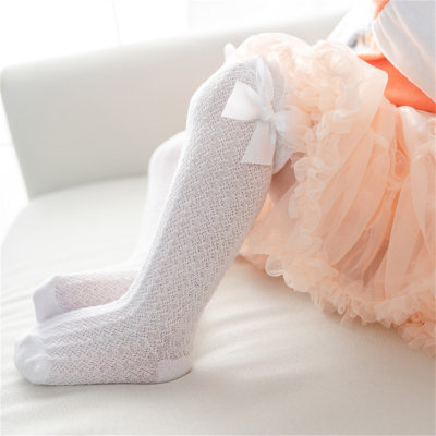 Summer baby candy color bow socks