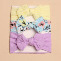 3-piece set, cute baby bow headband set  Multicolor