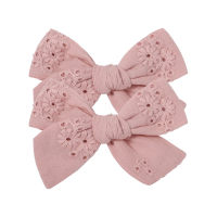 Toddler Girl 2-Piece Lace Bowknot Hair Clip  Light Purple