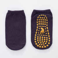 Toddler Non-slip silicone toddler floor socks  Dark purple
