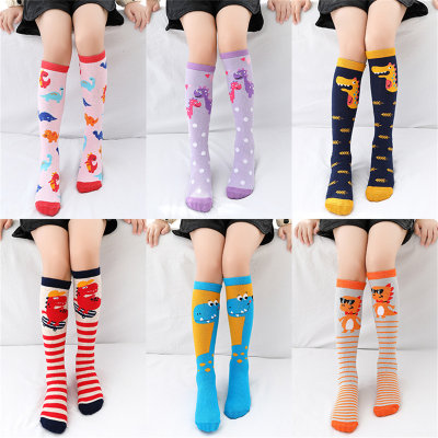 Toddler Pure Cotton Color-block Cartoon Pattern Stockings
