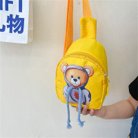 Children's trendy bear crossbody bag chest bag  Yellow