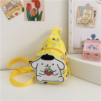 حقيبة كروسبودي على شكل شخصية كرتونية لطيفة للأطفال  أصفر