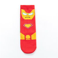 Calcetines infantiles de personajes de dibujos animados Marvel  rojo