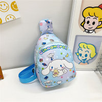 Bolsa crossbody de desenho animado para meninas com gato  Azul