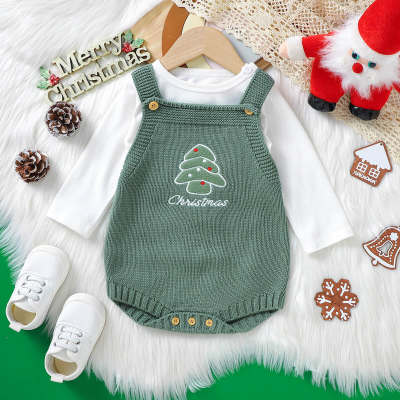 Baby knitted sling one-piece triangle rompers