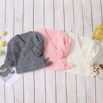 Suéteres para bebé, ropa de monje para recién nacido, suéteres tejidos nuevos de otoño e invierno
