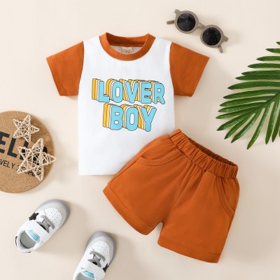 Toddler Boy Casual Letter Print T-shirt & Shorts