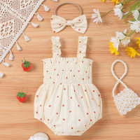 Sleeveless floral camisole with suspenders  Yellow