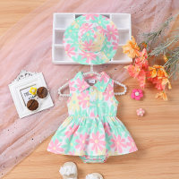 Sleeveless floral dress  Multicolor