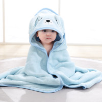 Baby quilt swaddle blanket spring and autumn newborn air conditioning quilt swaddle towel swaddle bath towel  Blue