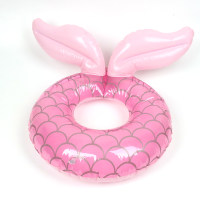 Thickened pink mermaid swimming ring infant seat ring  Multicolor