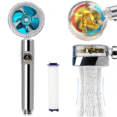 High Pressure Shower Head with Hydrojet Turbo Propeller