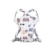Taburete de cintura para portabebés con respaldo horizontal, taburete de cintura de bebé multifuncional y ligero para salidas  gris