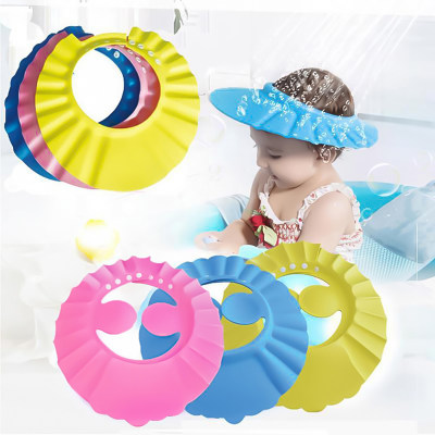 Solid Color Baby Cute  Adjustable Hydrophobic Shampoo Caps