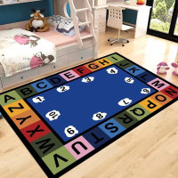 Cartoon Game Blanket Washable Baby Crawling Mat  Floral color