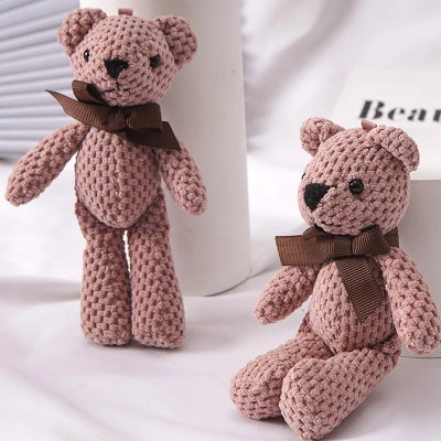 Bowknot Decor Stuffed Toy Bear