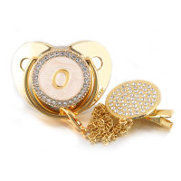 Baby Letter Shape Pacifier Chain  Gold-color