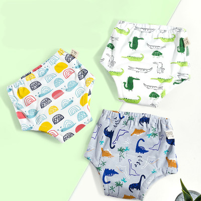 Pantalones de entrenamiento para ir al baño con estampado de dibujos animados para bebés
