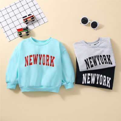 Baby Letter Printed Pullover Sweater