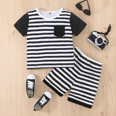 Toddler Boy Sporty Rocky Daily Casual Top & Shorts