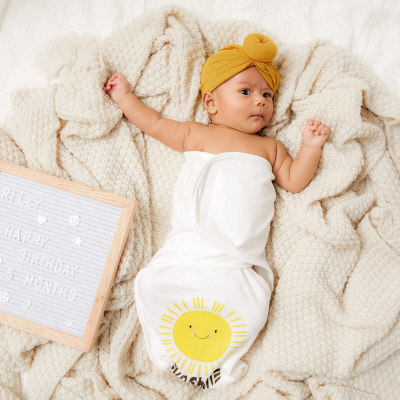 Saco de Dormir Cobertor de Bebê Atado Fetal Cap 2 Conjuntos de Bebê Recém-nascido Impressão Conjunto de Saco de Dormir Fotografia