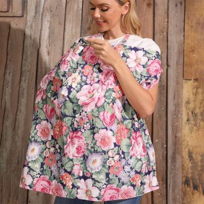 Floral Printed 100% Cotton Nursing Cover for Breastfeeding - 360 Degree Privacy