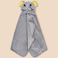 Cartoon Baby&Kids Blanket, Animal Shape Blanket  Gray