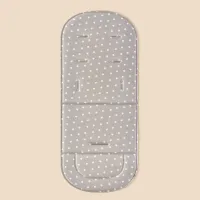 Baby stroller cotton pad baby seat cushion four seasons thin car mat  Gray