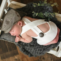Abbigliamento fotografico per neonati  bianca