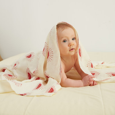 Cobertor com estampa de desenho de bebê