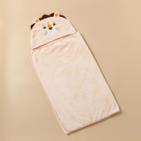 One piece of animal shaped hooded cape bath towel for newborns  Camel